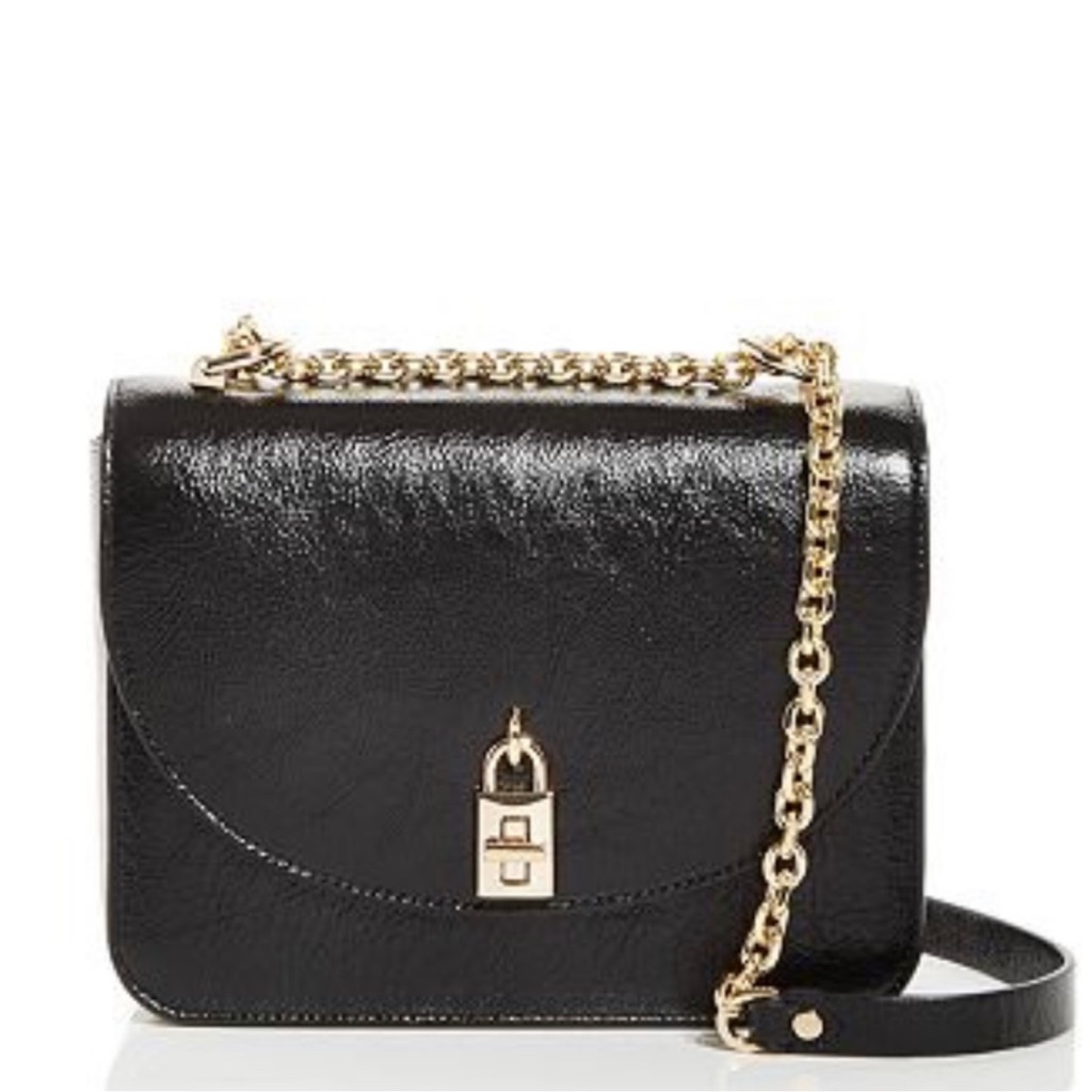 Nwt Rebecca Minkoff Black Love Too Crossbody With Gold Hardware
